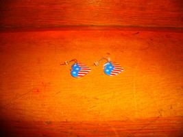  Heart Shaped Flag Earrings - $2.00