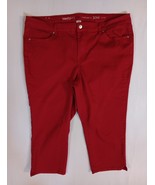 Westport Womens Signature Fit Mid Rise Capri Jean Pants Size 20W Red - $335.44 MXN