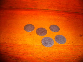 5 Guardian Angel Medals /  Coins , &quot;  Watch Over and Protect Us &quot; . - $4.00