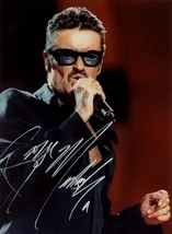 GEORGE MICHAEL SIGNED PHOTO 8X10 RP AUTOGRAPHED CD WHAM ! - £15.73 GBP