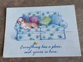 Argus Postcard Miss You Fur Mom Dog Puppy Love Card Vintage 1980&#39;s  - £3.56 GBP