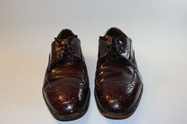 Johnston &amp; Murphy Brown Leather Brogue Dress Shoes Mens Size 9.5 - £14.07 GBP