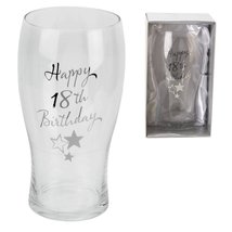 Juliana Happy 18th Birthday Pint Glass in Gift Box G31918 - £11.56 GBP