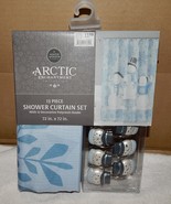 Shower Curtain Set 13 pc Snowman 72&quot;x72&quot; Arctic Enchantment Polyresin Ho... - £8.38 GBP