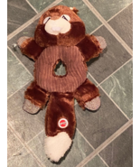 Donut Crinkle Squeaking Beaver Plush Dog Toy 13&quot; *Pre-Owned/No Tag* zz1 - $12.99