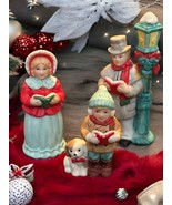 Vintage Lefton Colonial Village Christmas 1988 Family Caroling Figurines... - $24.75