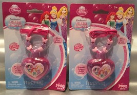 Disney Princess Enchanted Bubble Pendant with Bubble Solution Lot Of 2 NEW - $4.94