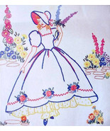 Crinoline Lady embroidery transfer Weldons16 - £3.95 GBP