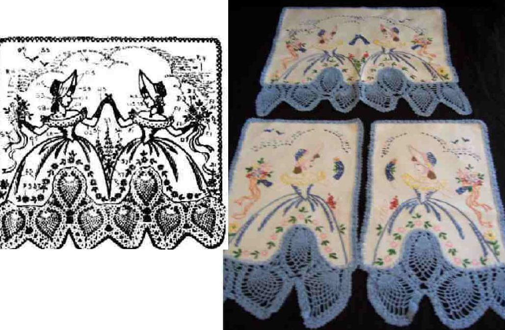 Duets Southern Belle crochet & embroidered mo 5035 - $5.00