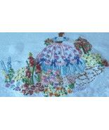Crinoline Lady Garden embroidery transfer HW313 - $5.00