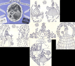 Crinoline Lady Southern Belle LITTLE WOMEN costume embroidery transfer N... - $6.00