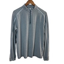 Tasc Tech 1/4 Zip Pullover Mens Medium Gray MOSOTech Performance Long Sleeve M - £23.55 GBP