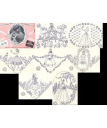 Crinoline Lady Southern Belle LITTLE WOMEN costume embroidery transfer N... - $6.00