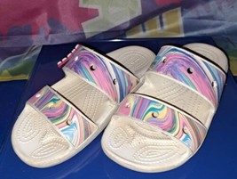 Crocs Classic Out of This World Slip On Slides Rainbow Multicolor 6 Women&#39;s - £16.33 GBP