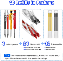 Enhon Mechanical Pencil Set with 4 Carpenter Pencils and 40 Construction... - £17.37 GBP