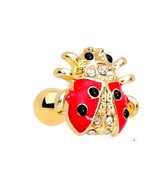 Ladybug cartilage stud - $9.41