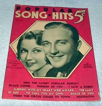Popular Song Hits Magazine July 1935 Bing Crosby Ethel Merman - £5.54 GBP