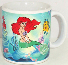 Disney Little Mermaid Ariel Flounder Sabastian Coffee Mug Cup Princess Ocean - £19.63 GBP