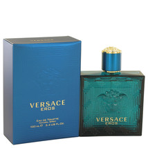 Versace Eros by Versace Eau De Toilette Spray 3.4 oz For Men - £55.81 GBP
