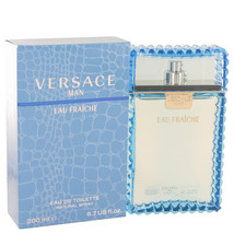 Versace Man by Versace Eau Fraiche Eau De Toilette Spray (Blue) 6.7 oz - £89.87 GBP