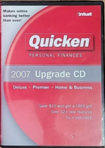 Intuit Quicken 2007 Premier Home Business Deluxe Upgrade CD Win 98/2000/Me/XP - $28.05