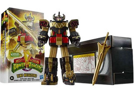 Mighty Morphin Power Rangers Dino Megazord Black &amp; Gold 7&quot; Figure NIB - £15.63 GBP