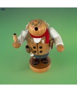 KWO German Wood Smoking Man  Incense Burner. Nice! Solid! - $1,196.91 MXN