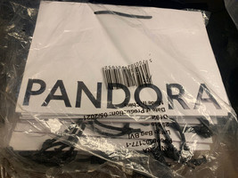Lot of 20 Wholesale PANDORA Large White Gift Bag 12.5&quot;x8.5&quot;x5&quot; Holiday Christmas - £38.80 GBP