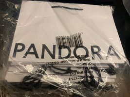 Lot of 20 Wholesale PANDORA Large White Gift Bag 12.5&quot;x8.5&quot;x5&quot; Holiday C... - £38.68 GBP