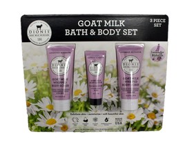 Dionis Goat Milk Bath &amp; Body Set, 3 Piece Set, Includes 1 oz. (28 g) Body Lotion - £16.77 GBP