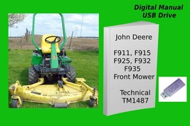 John Deere F911 F915 F925 F932 F935 Front Mower Technical Manual TM1487 - £14.88 GBP