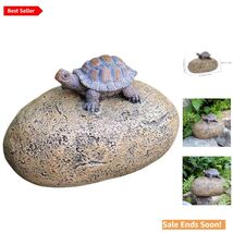 Weather-Resistant Simulated Stone Key Box Outdoor Hidden Key Holder Gray - $24.70