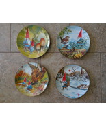 Gnome Collector Plate Set - The Four Seasons 1982 by Rien Poortvliet - £237.04 GBP