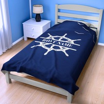 Custom Boat Throw Bedding Velveteen Plush Blanket Nautical Gift for Boat Owners - £19.15 GBP+