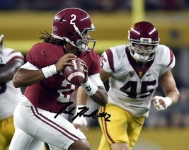 ** Jalen Hurts Signed Photo 8X10 Rp Autographed Alabama Crimson Tide Football - £15.97 GBP