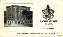 1916 Advertising Flyer Card Troy New York NY The Rensselaer Hotel - $19.41