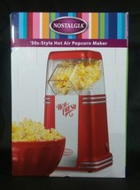 Nostalgia Electric 50&#39;s Style Hot Air Popcorn Popper Popcorn Maker New In Box - £49.43 GBP