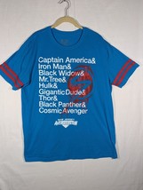 Disney Avengers New Jersey Avengercon Blue T-Shirt Size XL - £11.01 GBP