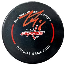 Logan Thompson Autographed Washington Capitals Official NHL Hockey Puck COA IGM - $85.46