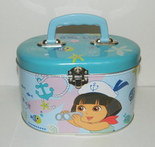 Dora the Explorer Illustrated Tin Sewing Box Tin Tote Style B NEW UNUSED - $6.89
