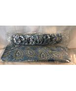 Mainstays Teal Paisley Shower Curtain &amp; Matching Rings - $23.95 CAD
