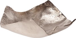 Bowl Howard Elliott Organic Curled Up Corners Large Champagne Silver Leaf - £302.95 GBP