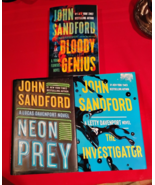 Lot of 3 John Sanford Books: Prey, Virgil and Letty.  Hard and Soft Cover - $16.21 CAD