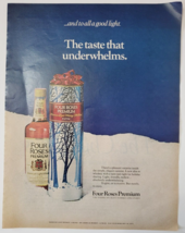 1972 Four Roses Whisky Vintage Print Ad The Taste That Underwhelms - $12.50
