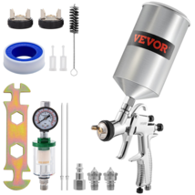 LVLP Air Spray Gun, Gravity Feed, 3 Nozzles, 1000cc Cup, MPS Adapter, Re... - £68.16 GBP