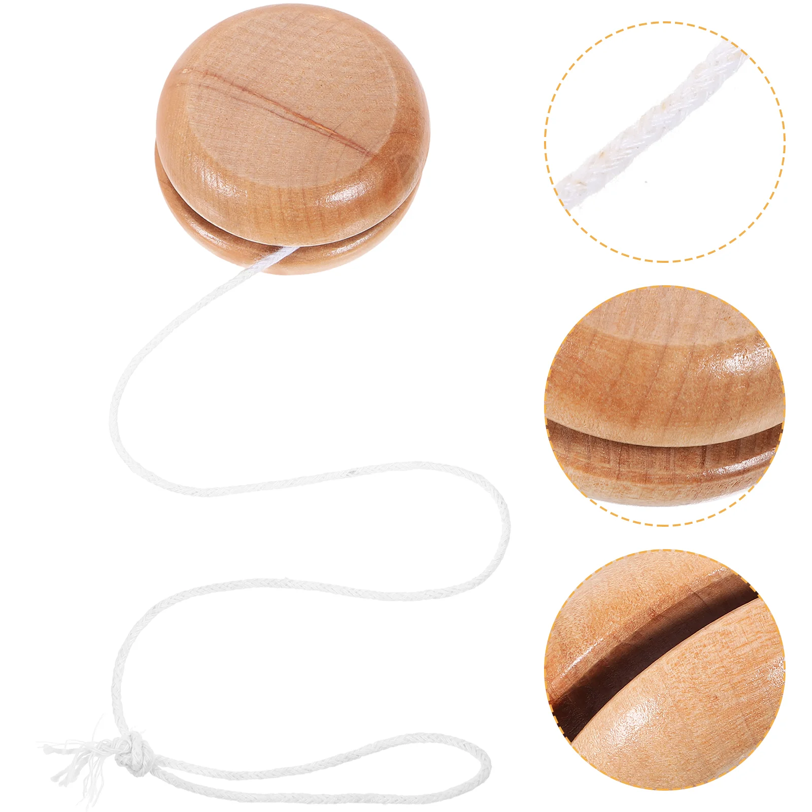 Professional Yoyo Wooden Yo-yo Party Toy Ball Gift Bag Plaything Yo-yos for Park - £9.59 GBP