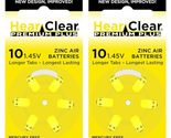 Hearclear Size 10 PR230 Hearing Aid Batteries Yellow Tab (60 Batteries) ... - £4.83 GBP+