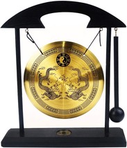 Zen Art Brass Feng Shui Desktop Gong With Feng Shui Sale Red String Brac... - £25.57 GBP