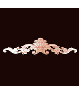 Large Unpainted Wood Carved Onlay Applique Furniture Home Decor. - $56.20