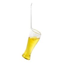 Ganz Cheer Beer Glass Christmas Tree Ornament Glass 4 Inch Yellow - $19.78